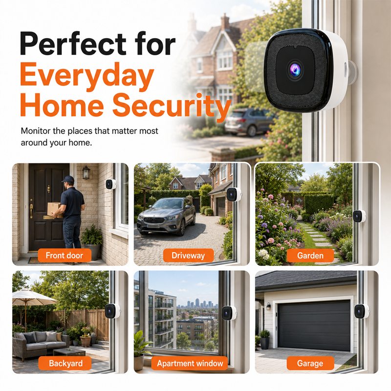 2K Window Security Camera for Smarter Home Protection