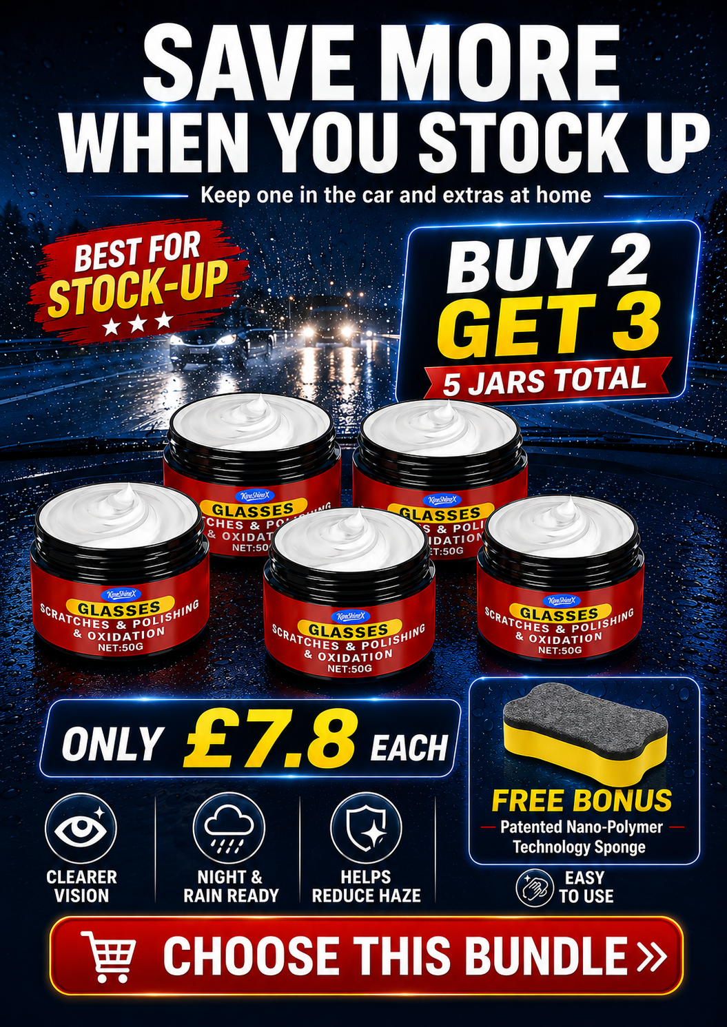 Buy 1 Get 1 Free🚗 Scratch Repair Wax | 10s Fix | 50% Off | Professional Formula | DIY Wax 🛡️