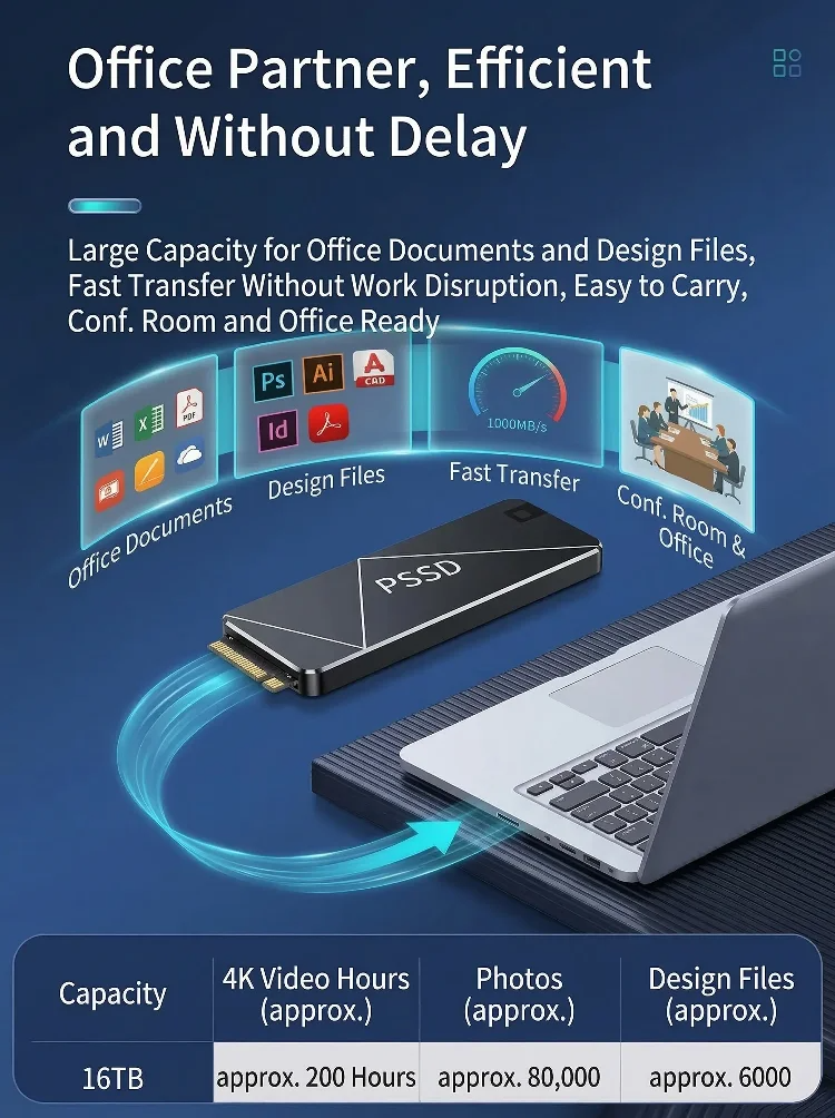 Ultra High Speed Stable Portable Mini Hard Drive | Large Capacity External Storage