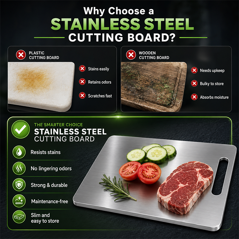 Premium Stainless Steel Cutting Board