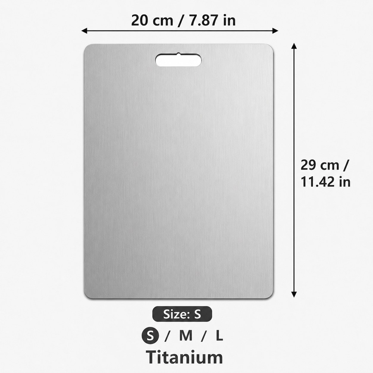 Titanium-Style Non-Plastic Cutting Board