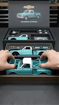 1968 Chevrolet C10 Stepside model kit assembly