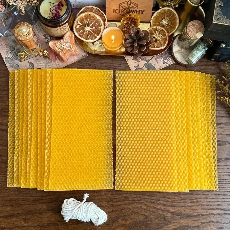 Beeswax candle making kit and accessories
