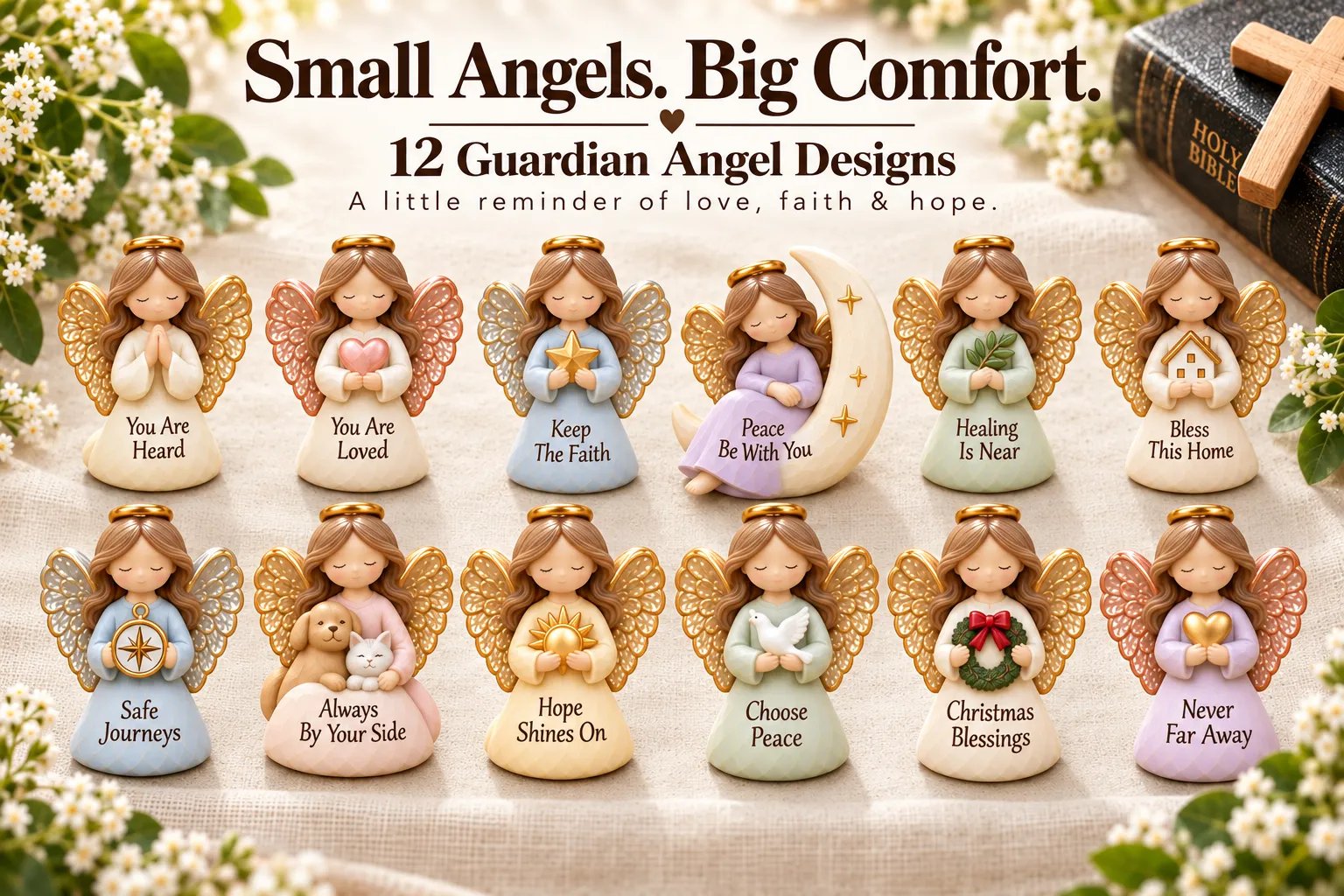 12 Pocket Guardian Angel designs