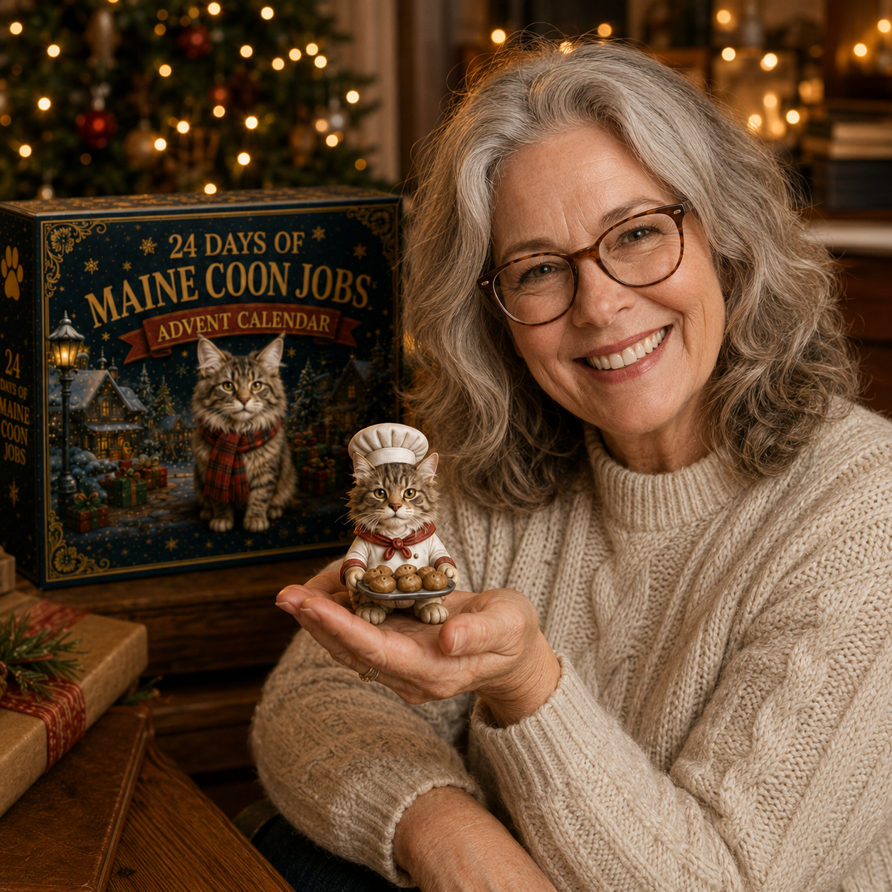 Maine Coon Advent Calendar gift for cat lovers