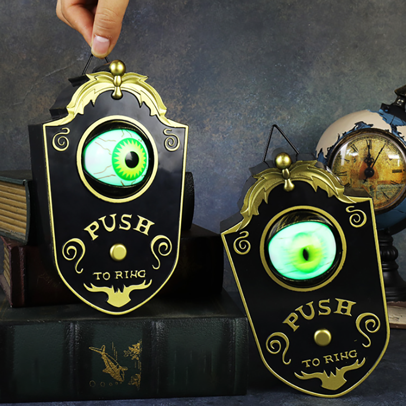 Two Halloween spooky doorbells