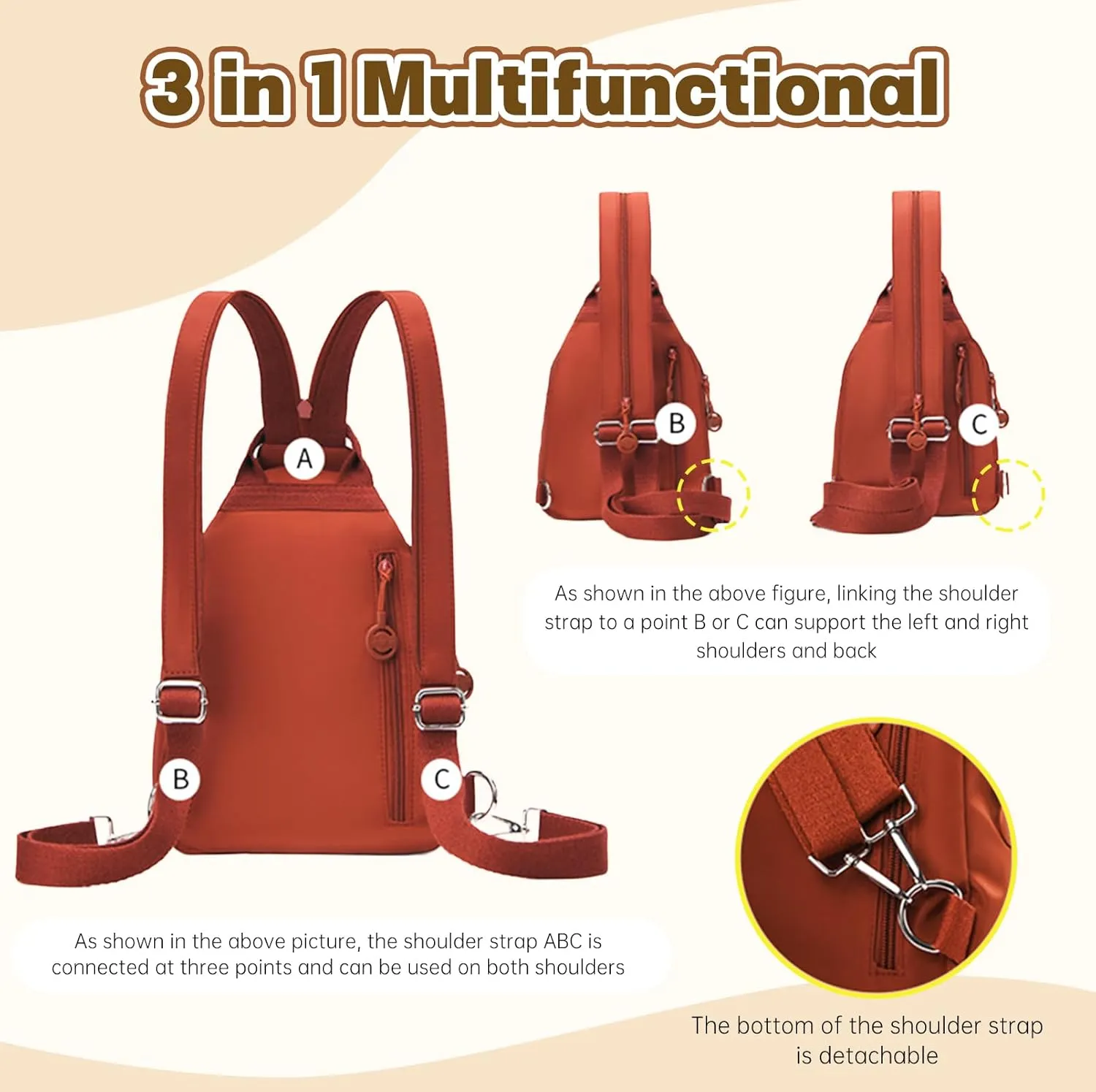 🔐2026 Premium Anti-Theft 3-in-1 Tote — Smart Hidden Pockets, Convertible Straps & Waterproof🌟（Buy