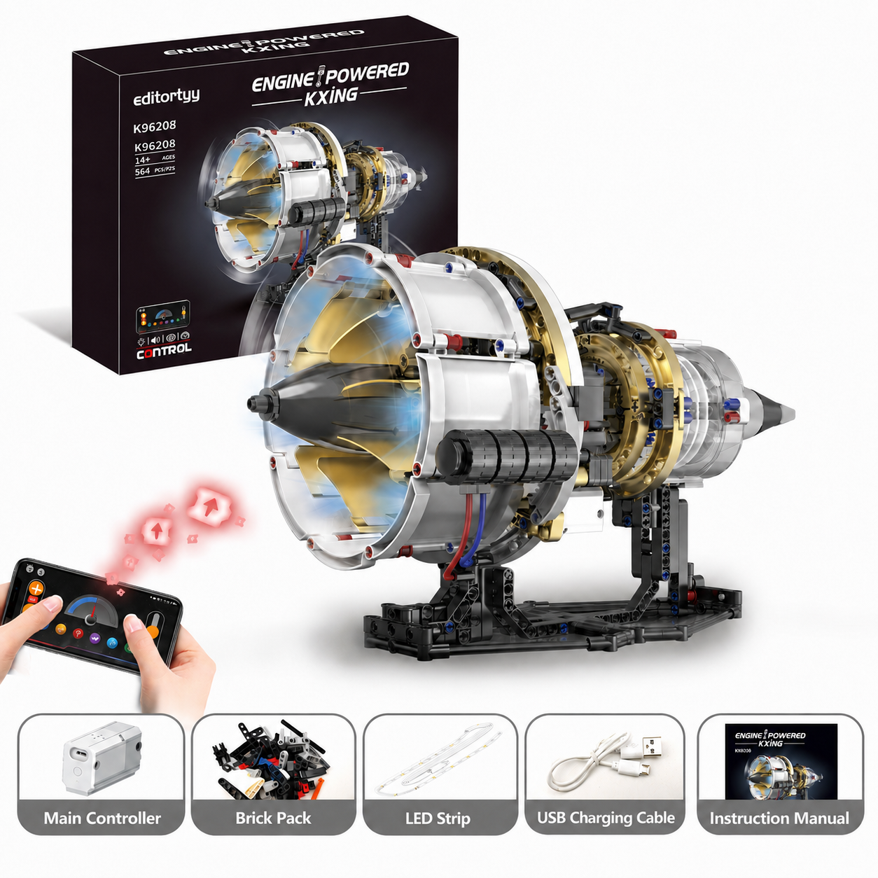 Classic V engine building model