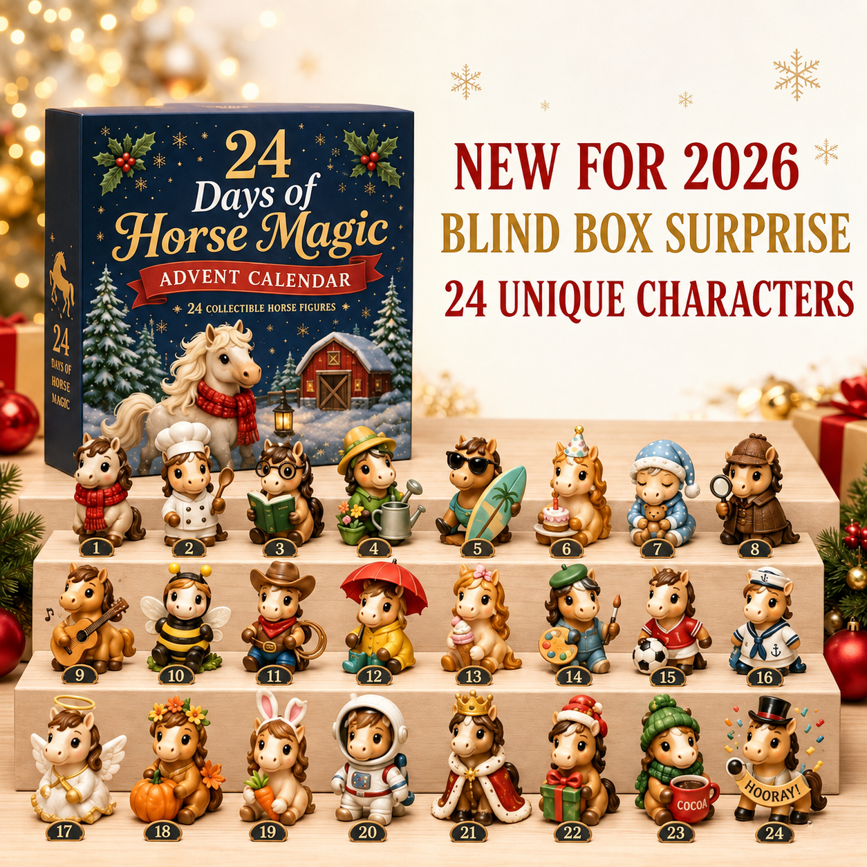 🐾 24 Days of Opossum Magic Advent Calendar – 24 Collectible Christmas Opossum Surprises