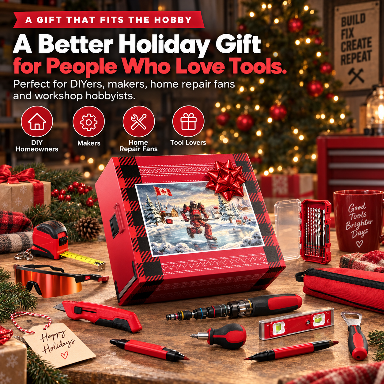 Christmas tool advent calendar gift for DIY enthusiasts