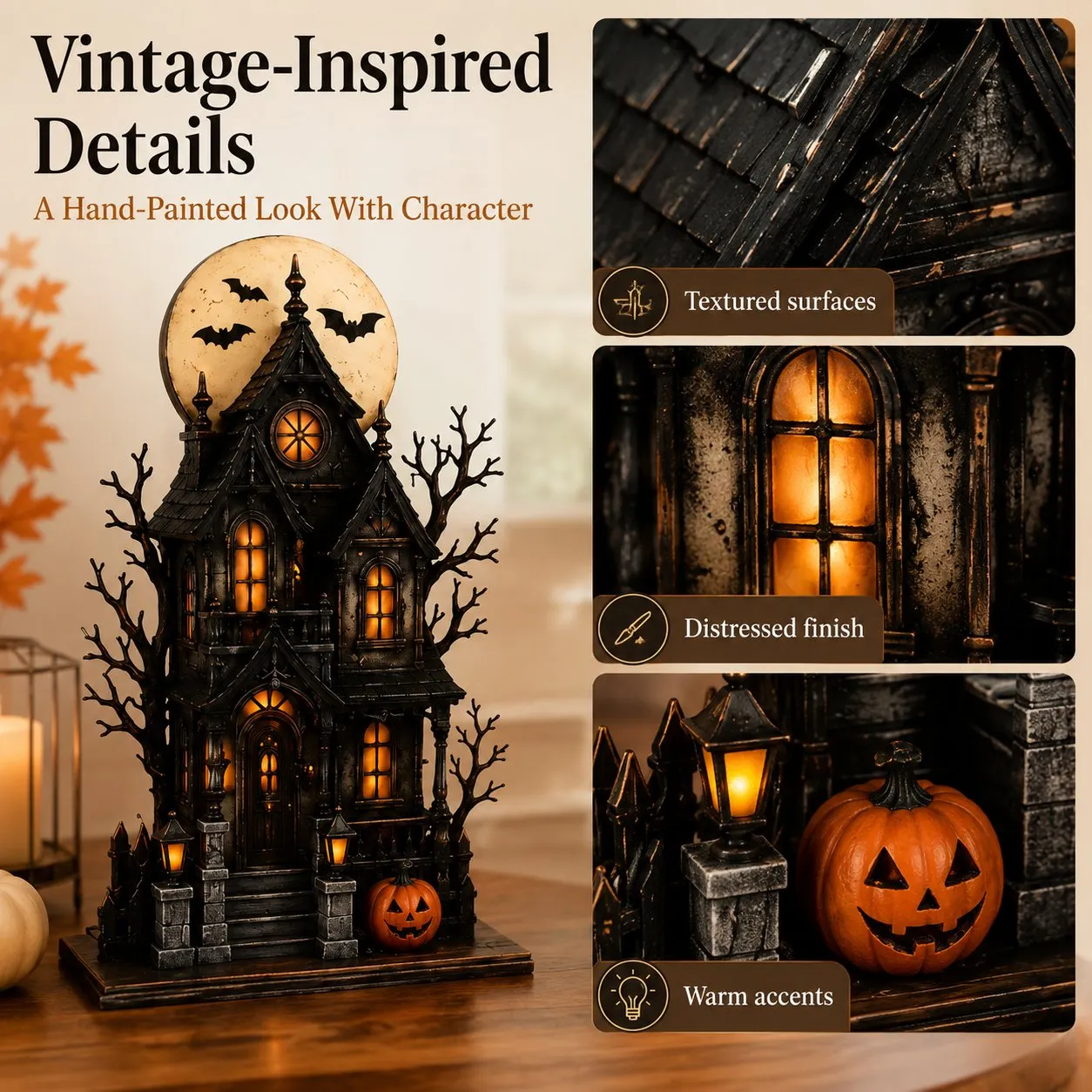 Vintage Halloween decoration details