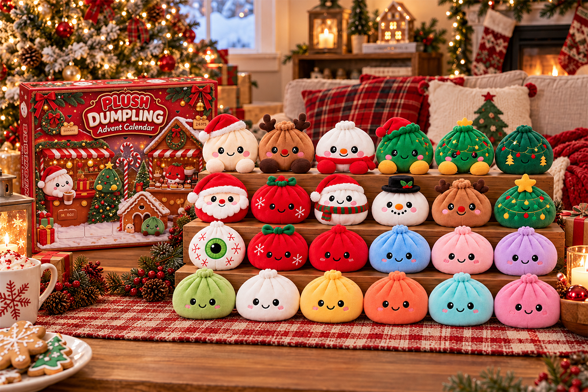 Complete 24 piece dumpling advent calendar Christmas collection