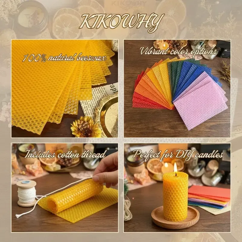 Creative beeswax candle crafting activity