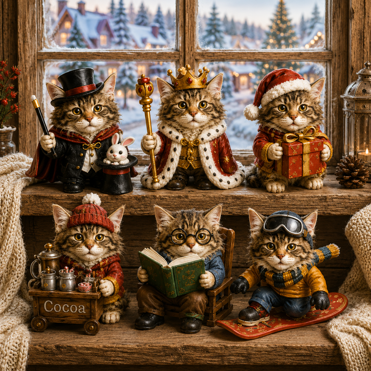 Maine Coon Jobs Christmas characters