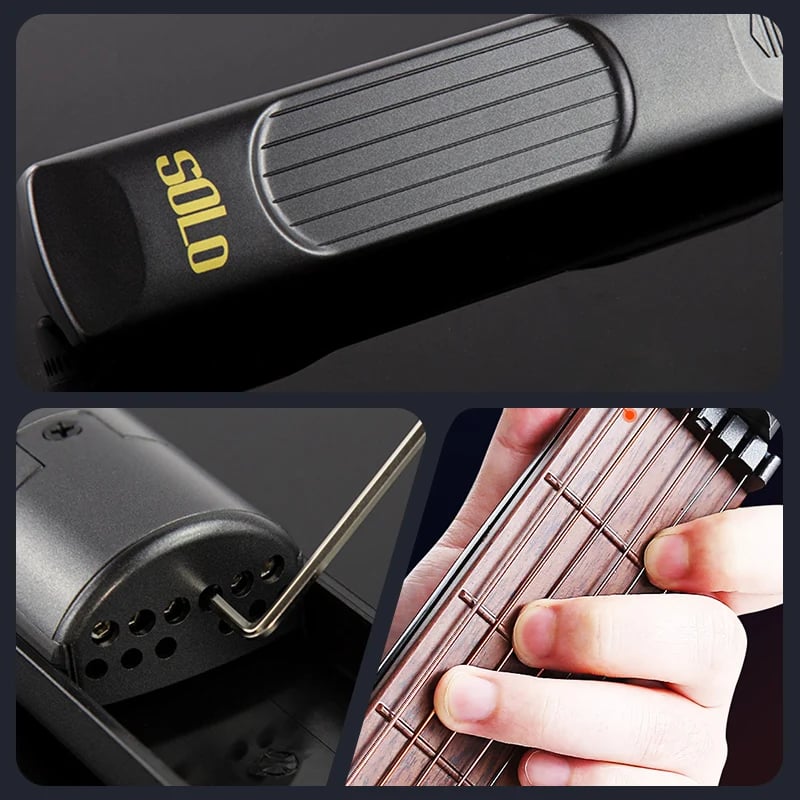 Comfortable real string pocket guitar trainer