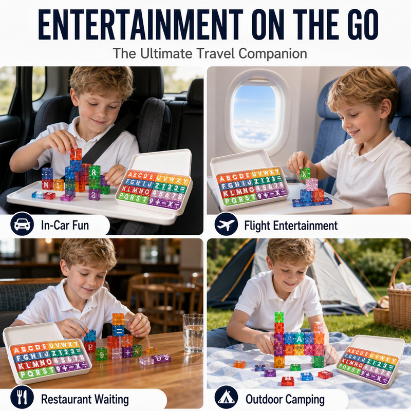 📢📢49% OFF !! ⏰Magnetic Alphabet Number Cubes for Children