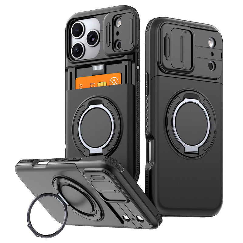 Black rugged phone case