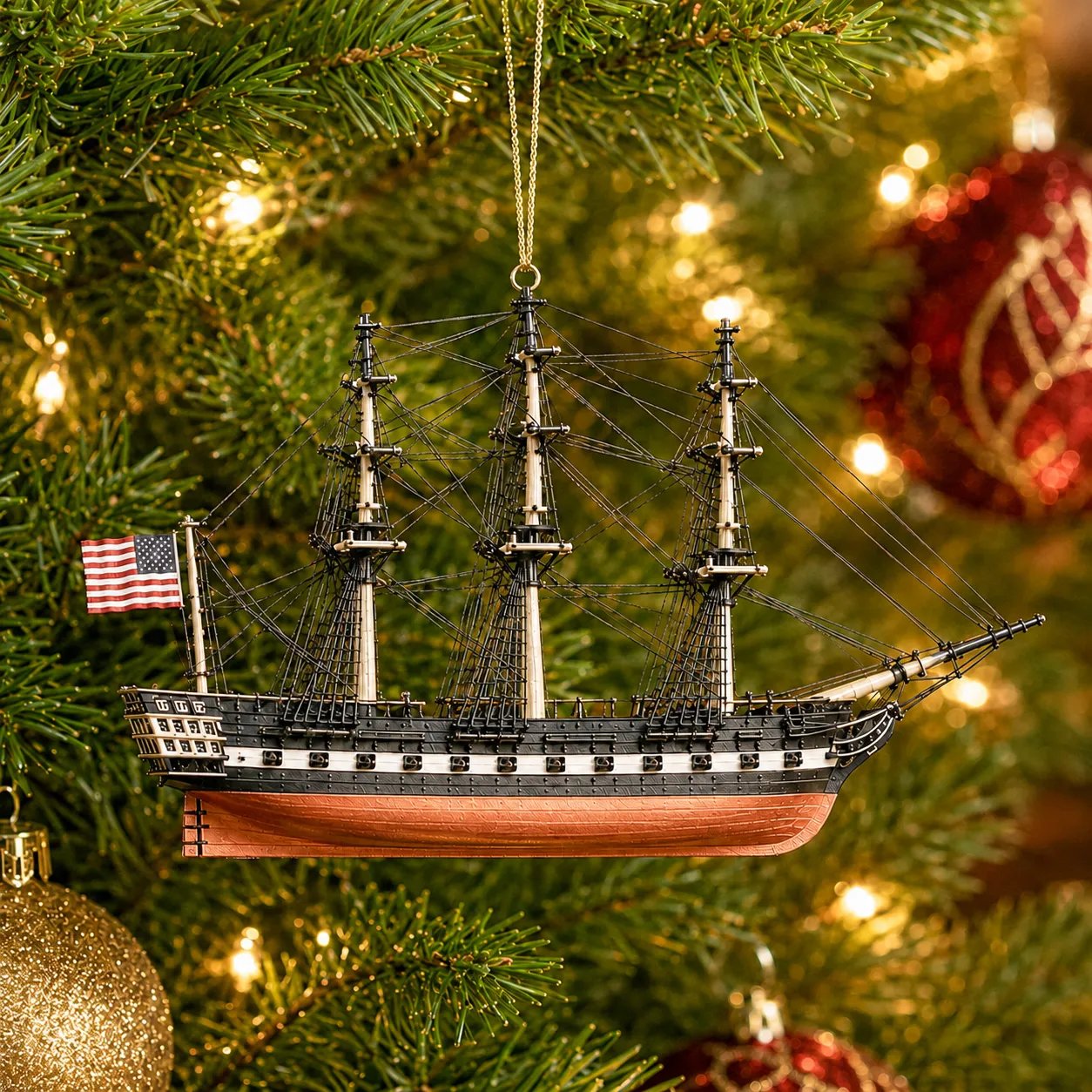 USS Constitution America’s Ship of State 229th Anniversary Commemorative Ornament