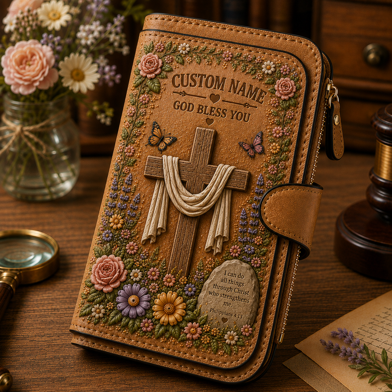🙏 Faith Verse Wallet – Christian Scripture Wallet