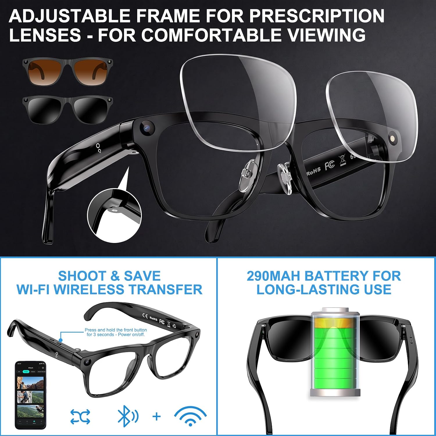 BYBOWLIM AI Smart Glasses product view 8