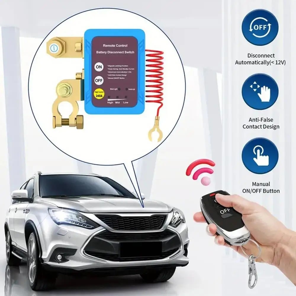 🔒⚡Remote control of car devices for anti-theft safety