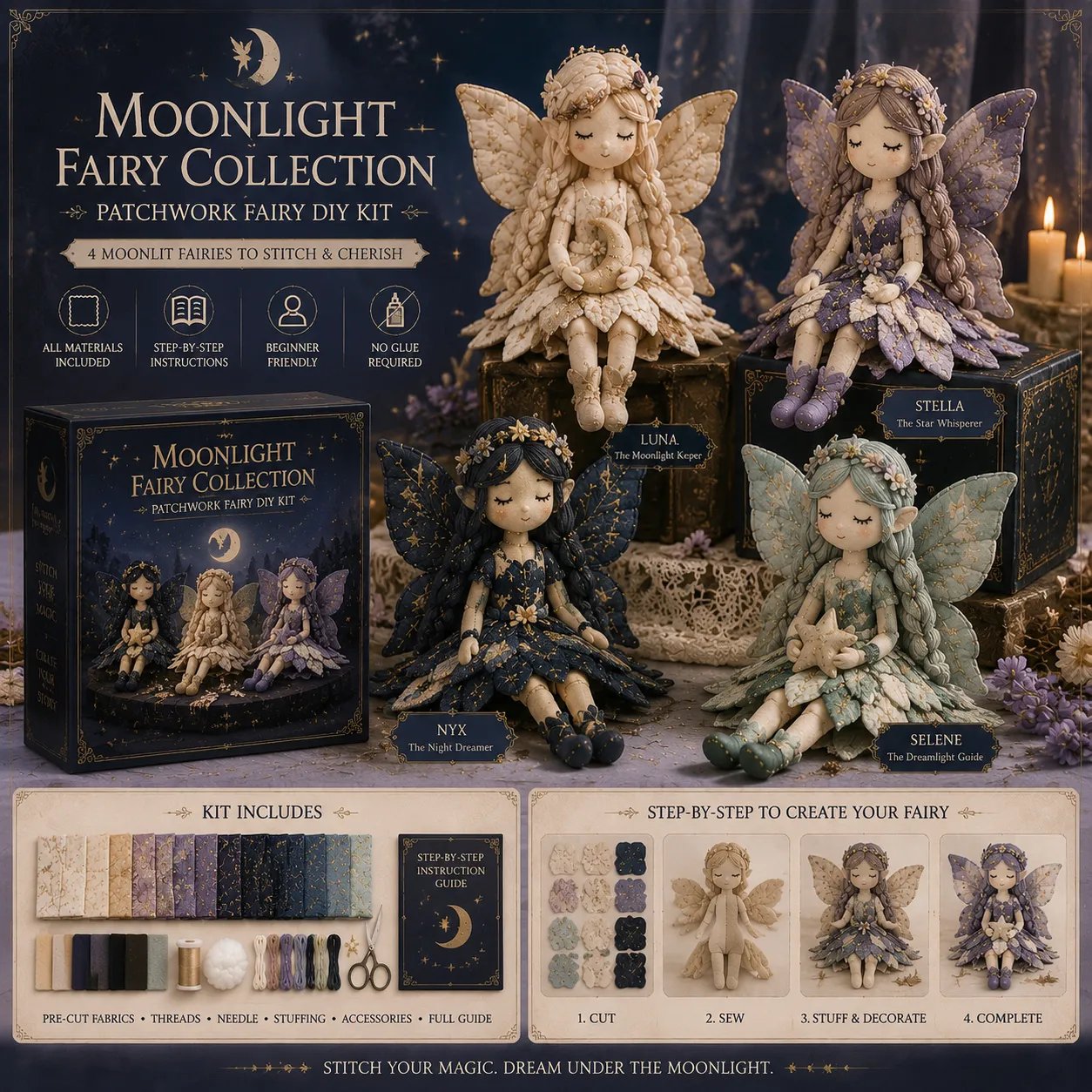 🔥LAST DAY 49% OFF - 🧵Fairy Patchwork DIY Collection