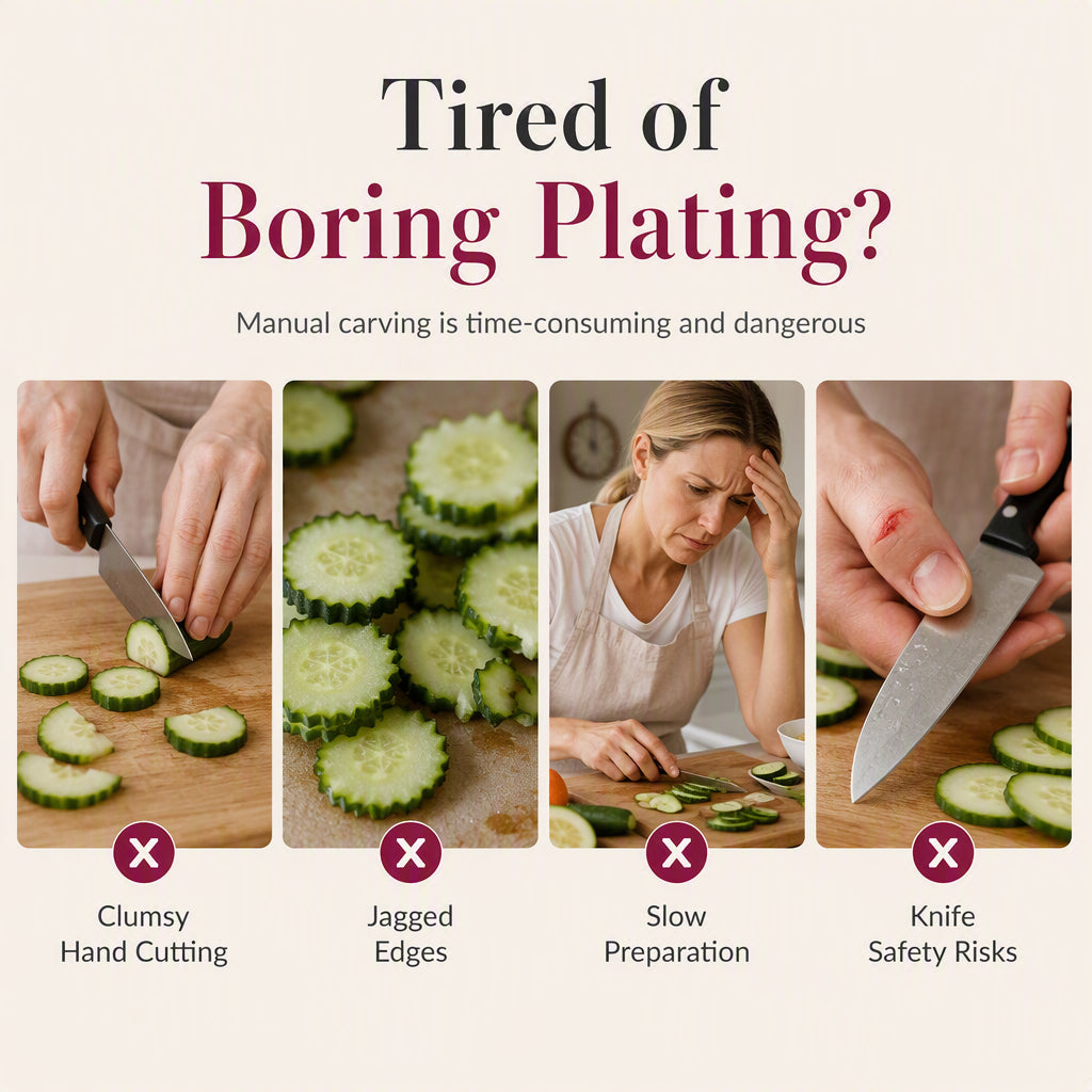 4-in-1 Vegetable Prep & Garnish Set – 2-Piece Stainless Steel Peeler, Julienne Slicer, Bottle Opener & Spiral Flower Curler