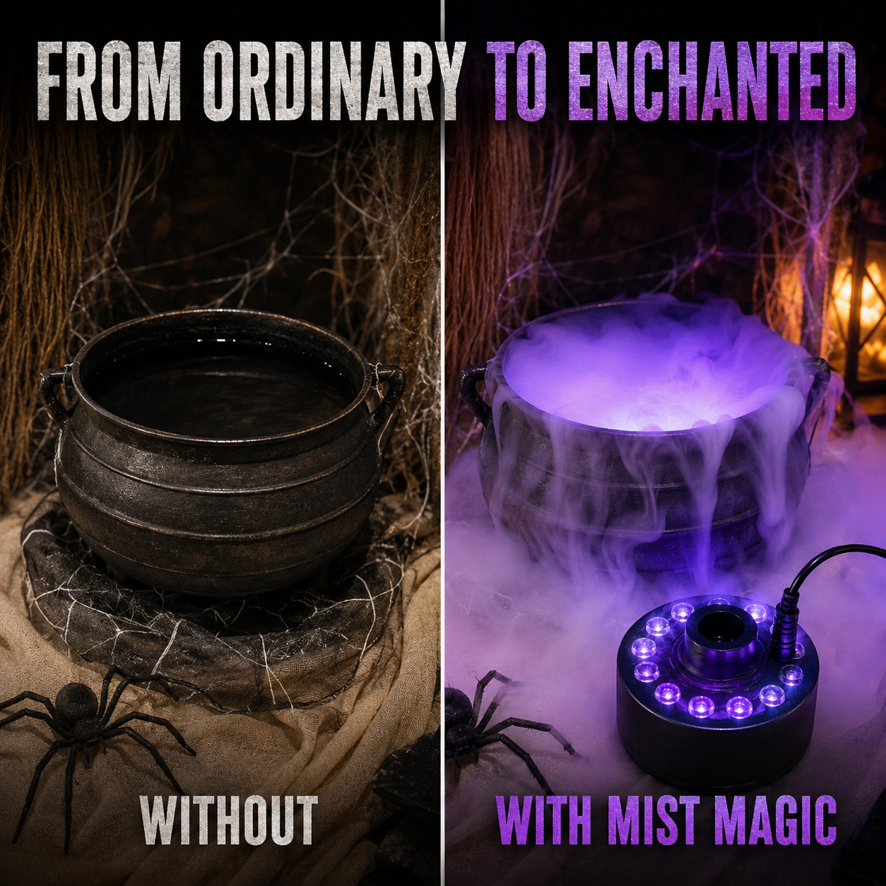 🎉 2026 Sale — Over 15,400 Sold!👻 12 LED light Ultrasonic Mist Maker Fogger