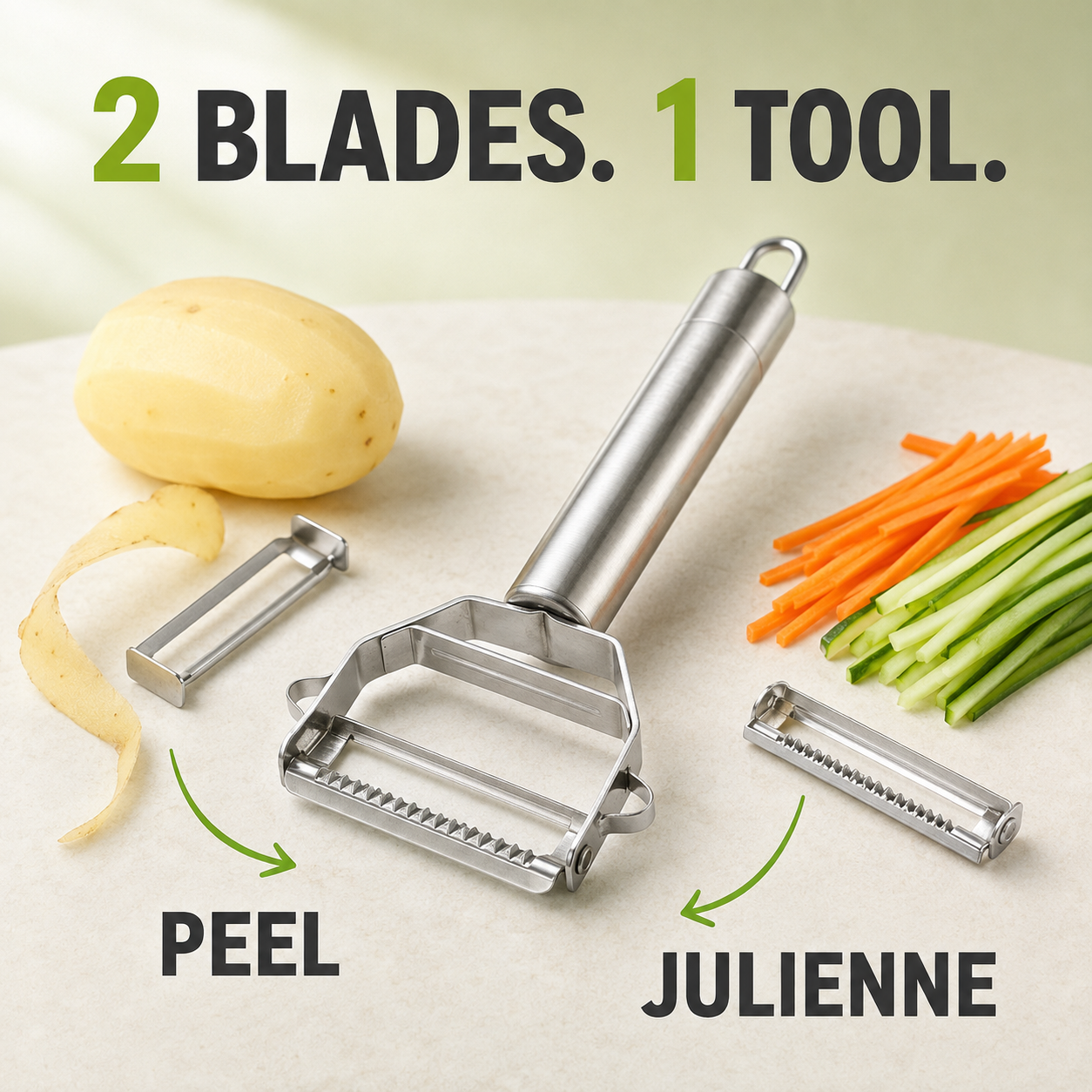 Multi-Function Stainless Steel Food Peeler