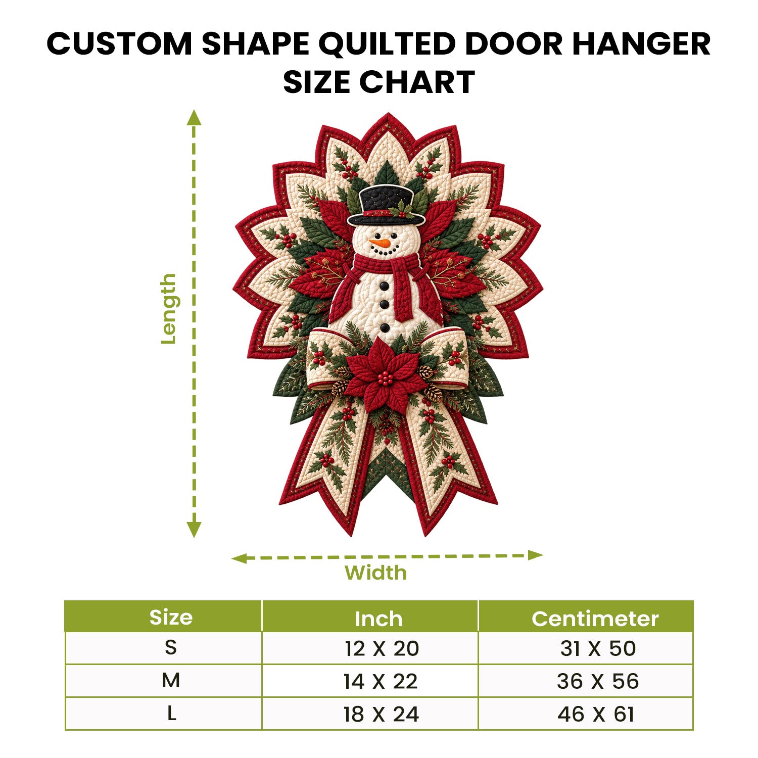 Nativity Hope Custom Shape Quilted Door Hanger