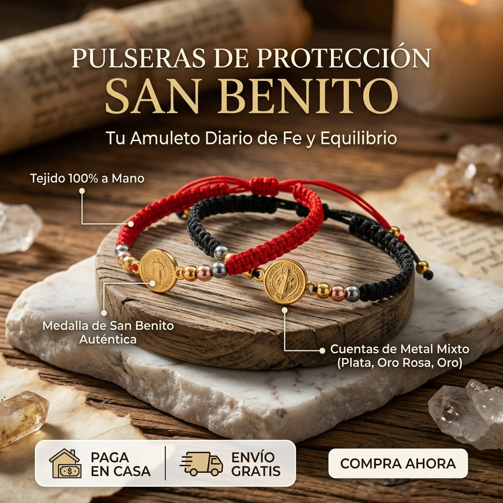 ✝️Pulseras de Proteccion San Benito
