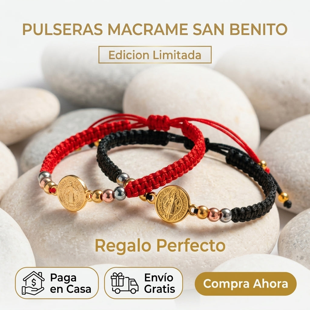 ✝️Pulseras de Proteccion San Benito