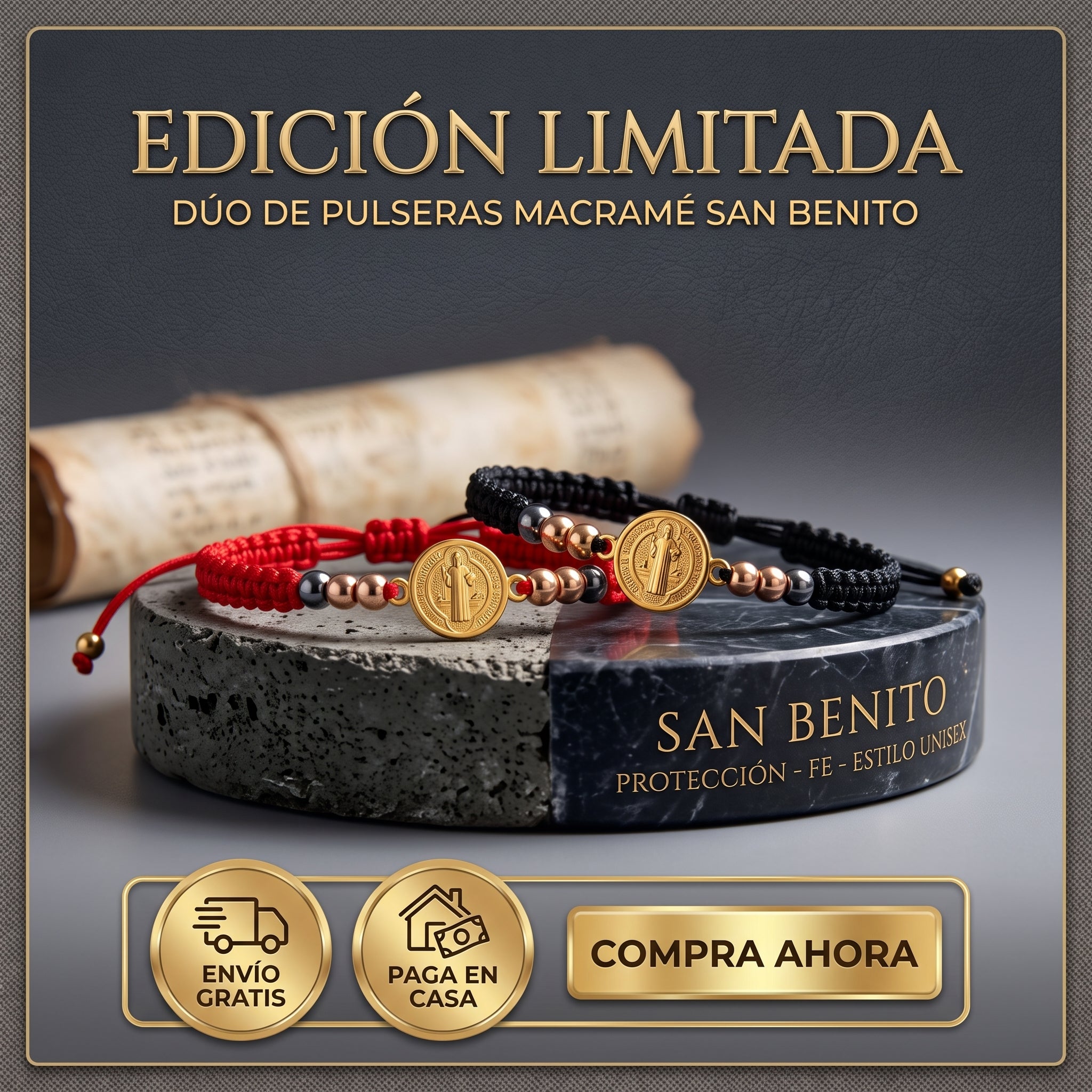 ✝️Pulseras de Proteccion San Benito