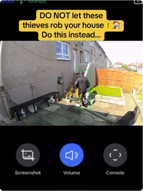 GuardVue security camera footage