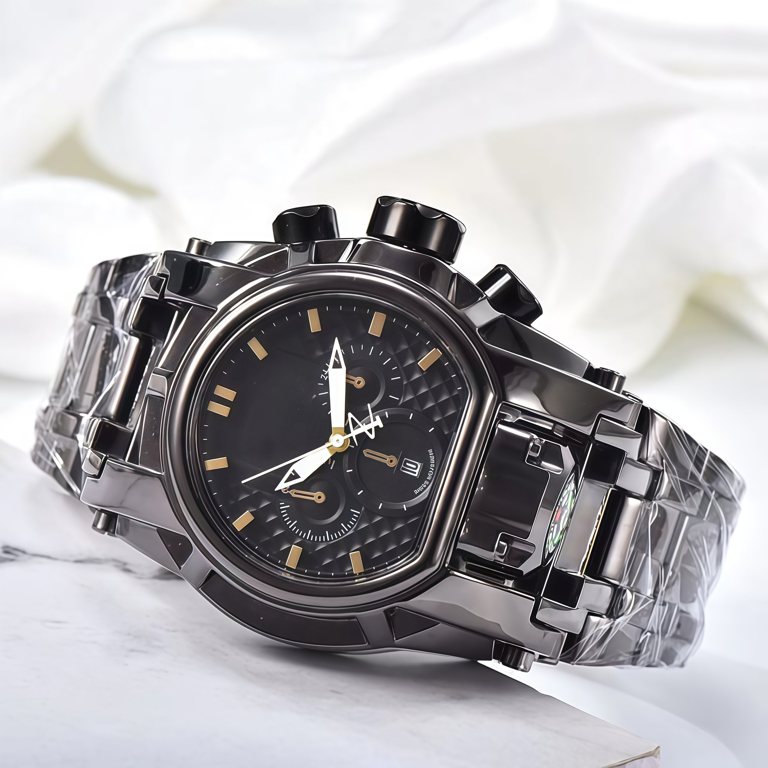 Large dial compass sports watch⌚️Fashion Casual Stainless Steel Wristwatch