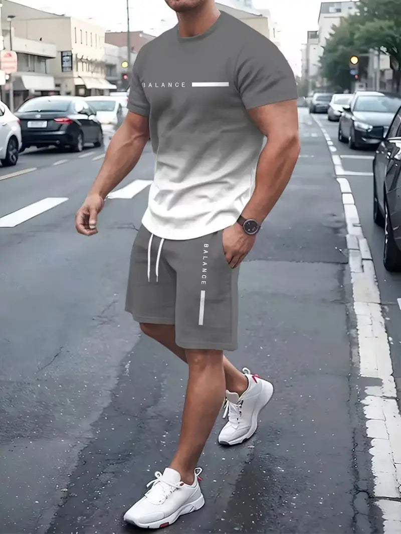 🔥Men's Gradient Fitness 2-Piece Set