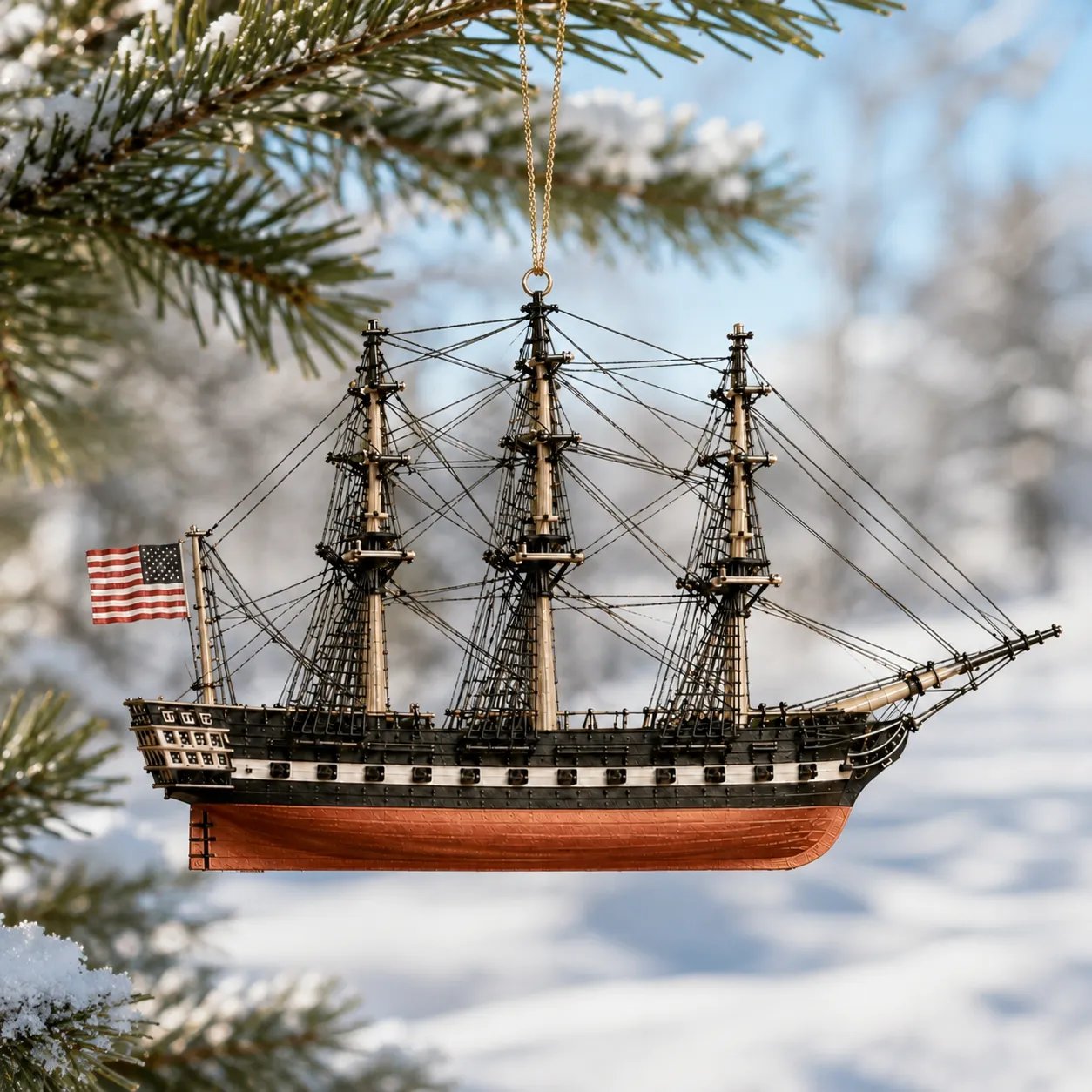 USS Constitution America’s Ship of State 229th Anniversary Commemorative Ornament