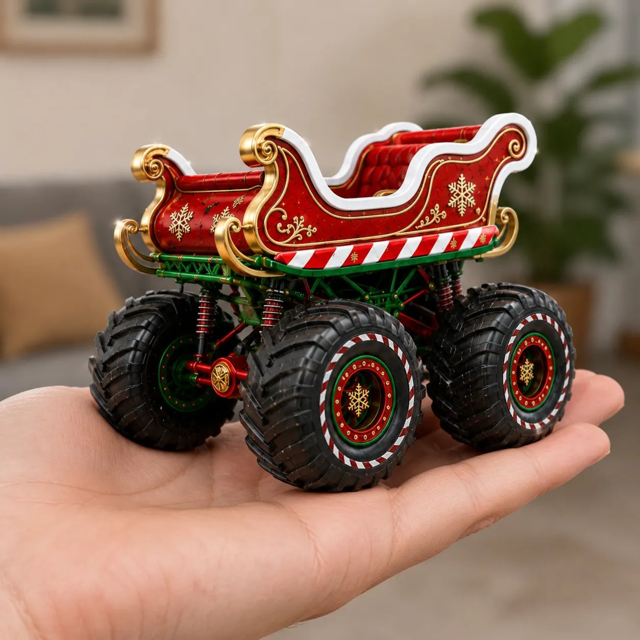 XMAS Holiday Edition Sleigh Monster Truck