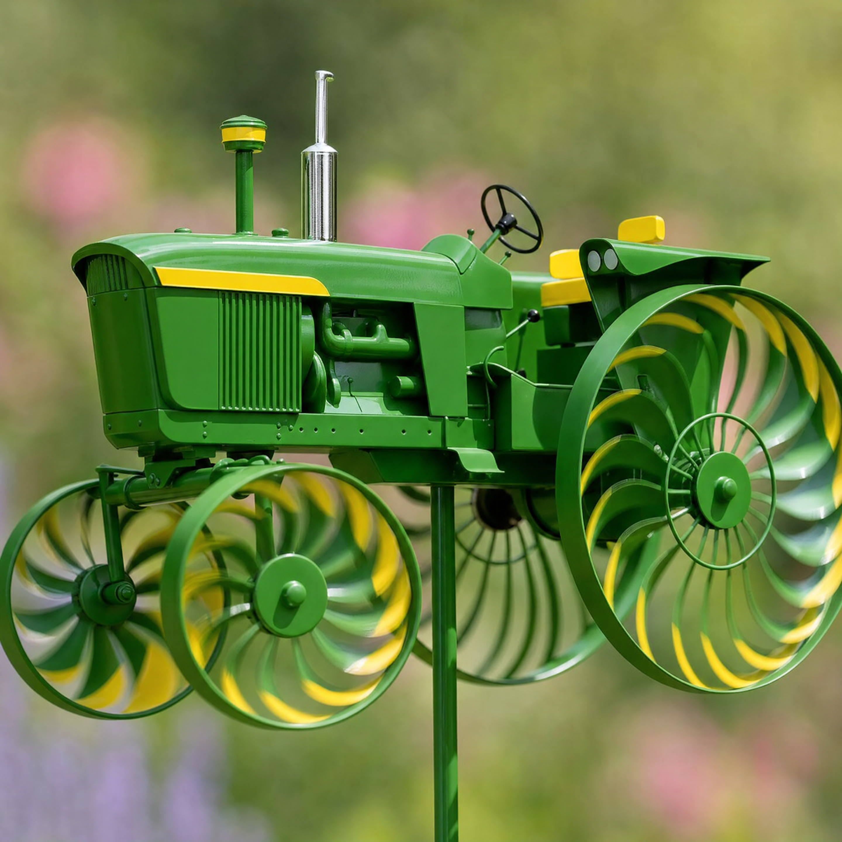 44 Years on the Farm, Forever in His Heart | Handmade Tractor Wind Spinner