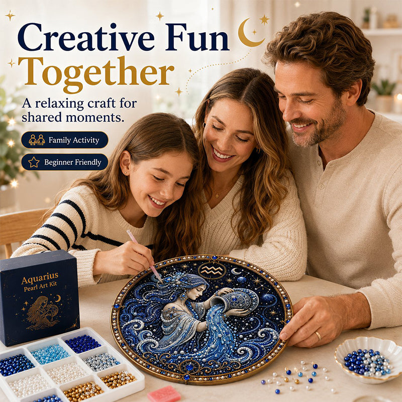 ✨ DIY Celestial Zodiac Pearl Painting Kit – Craft Your Own Starry Art, Perfect Gift for Zodiac Lovers & Creative Minds 🌙