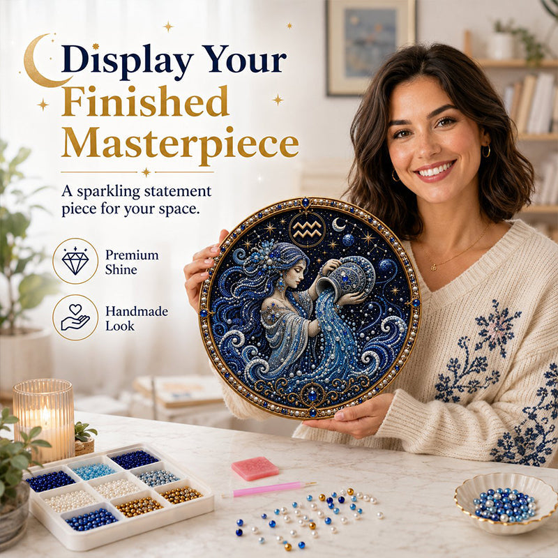 ✨ DIY Celestial Zodiac Pearl Painting Kit – Craft Your Own Starry Art, Perfect Gift for Zodiac Lovers & Creative Minds 🌙