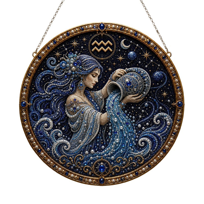 ✨ DIY Celestial Zodiac Pearl Painting Kit – Craft Your Own Starry Art, Perfect Gift for Zodiac Lovers & Creative Minds 🌙