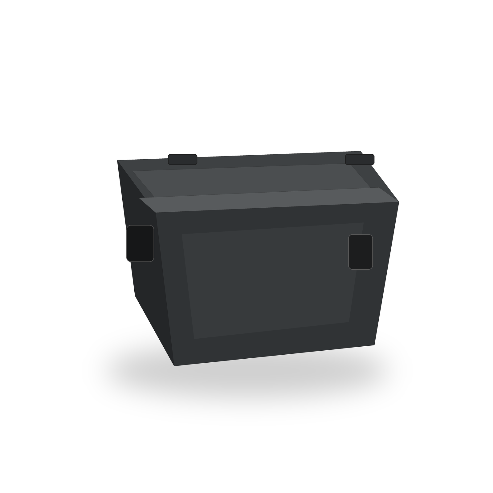 Stapelbare Aufbewahrungsbox Anthrazit 45 l mit Deckel