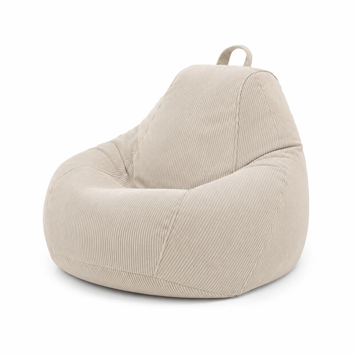Sillón de Pana Beige 90x100x85 cm-Clairvelour