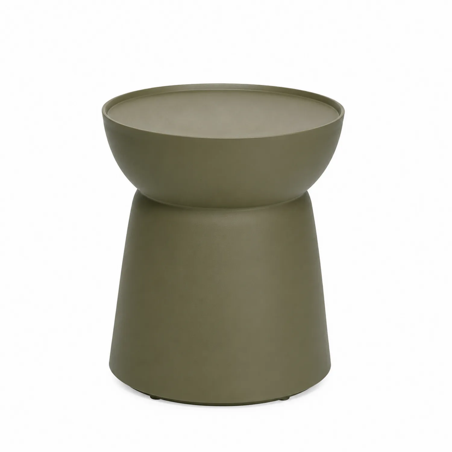 Mesa auxiliar de polietileno verde 40x45 cm-Clairvelour
