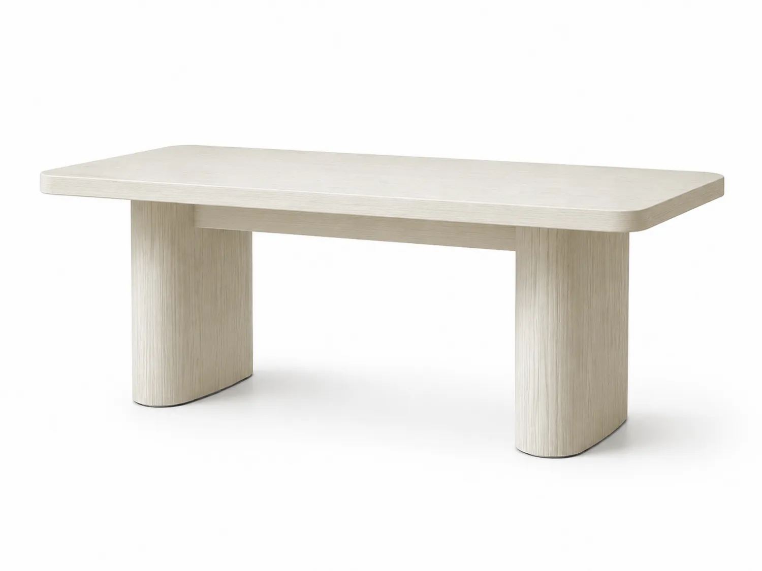 Mesa de comedor de madera de roble Beige-Clairvelour