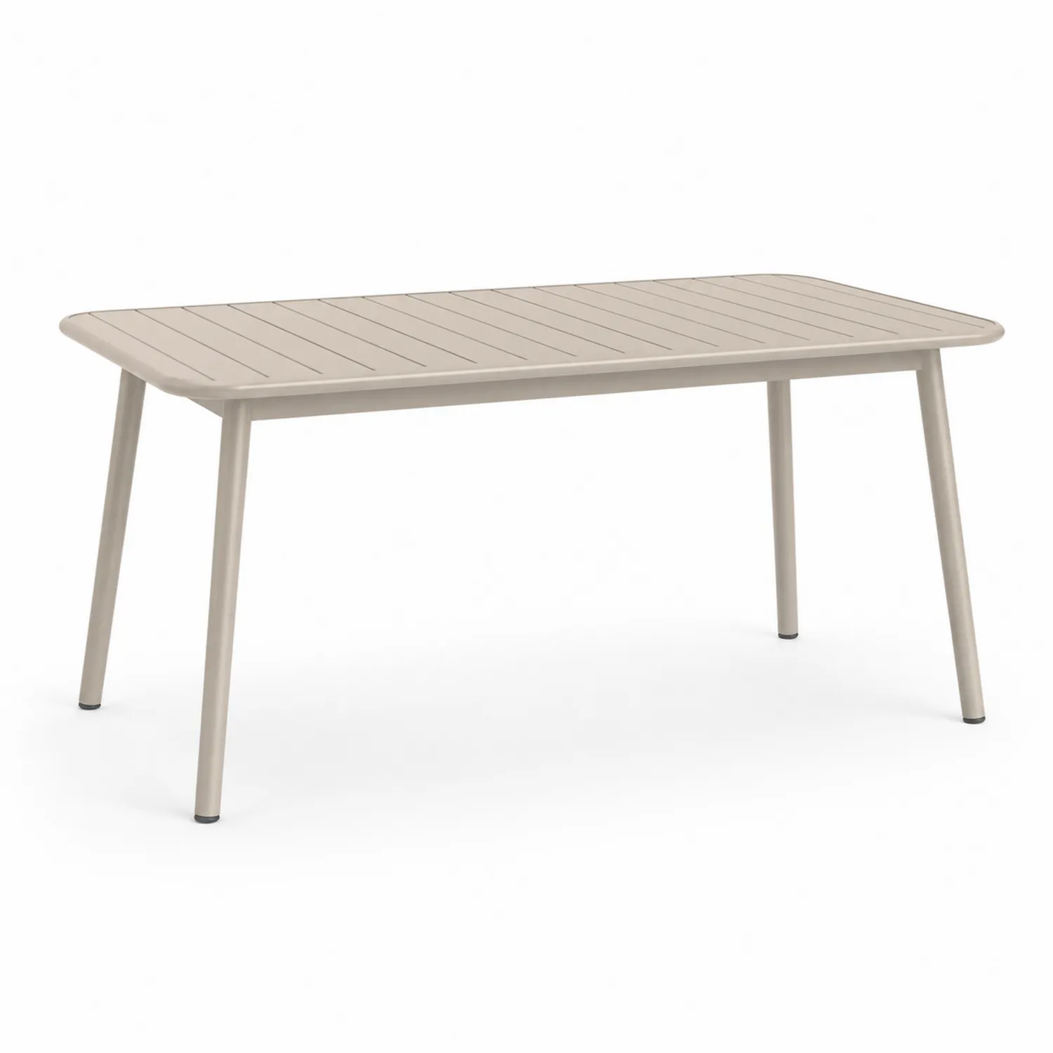 Mesa de jardín de metal 150x90 cm Beige-Clairvelour