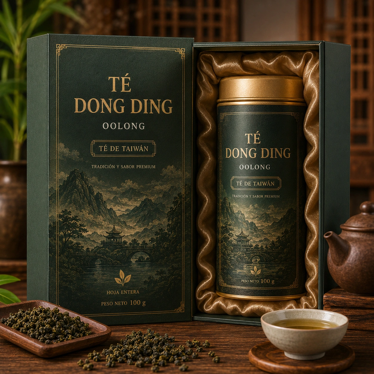 Te Oolong Dong Ding Premium - Caja Regalo 3 Latas
