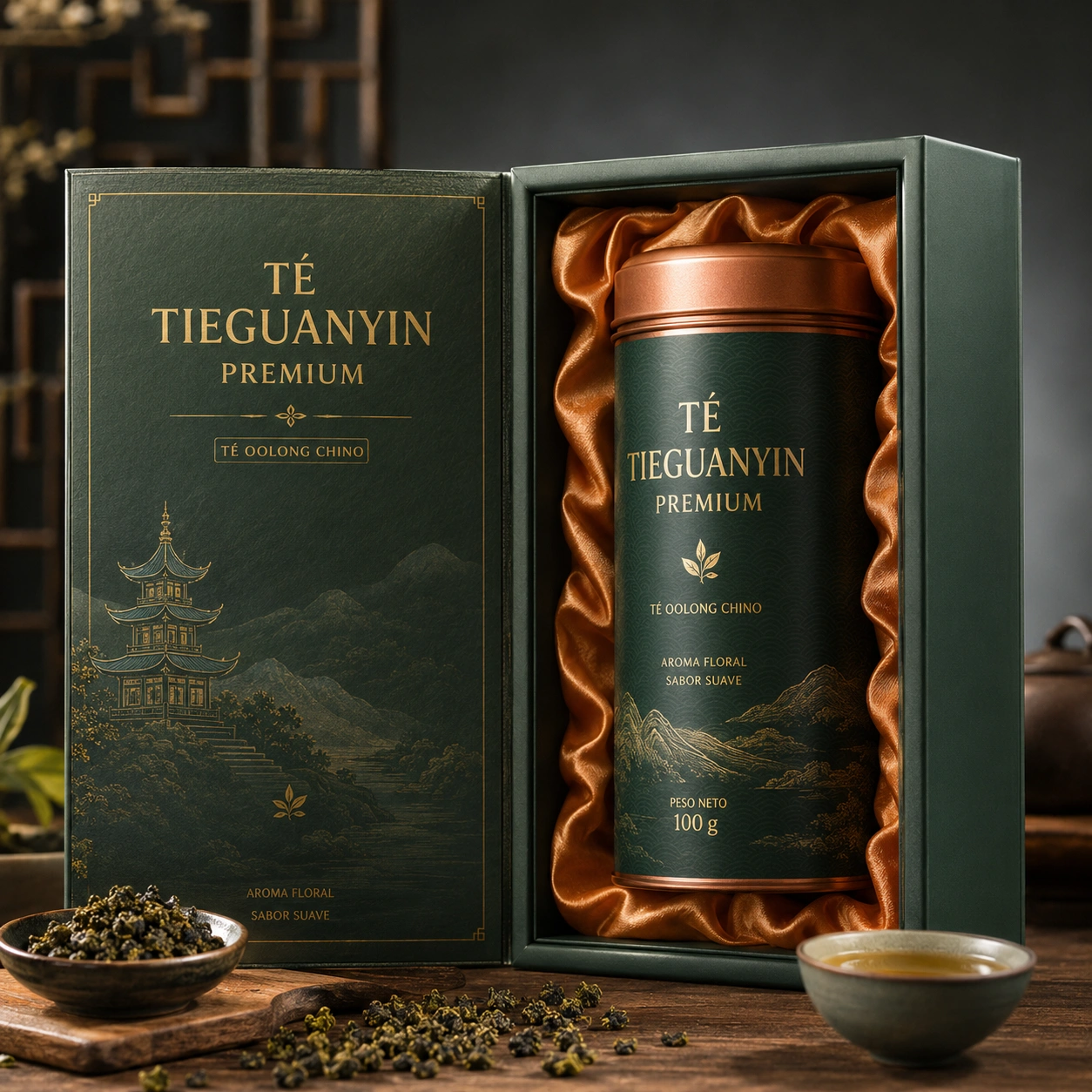 Tie Guan Yin Premium Set 3 Latas Verde