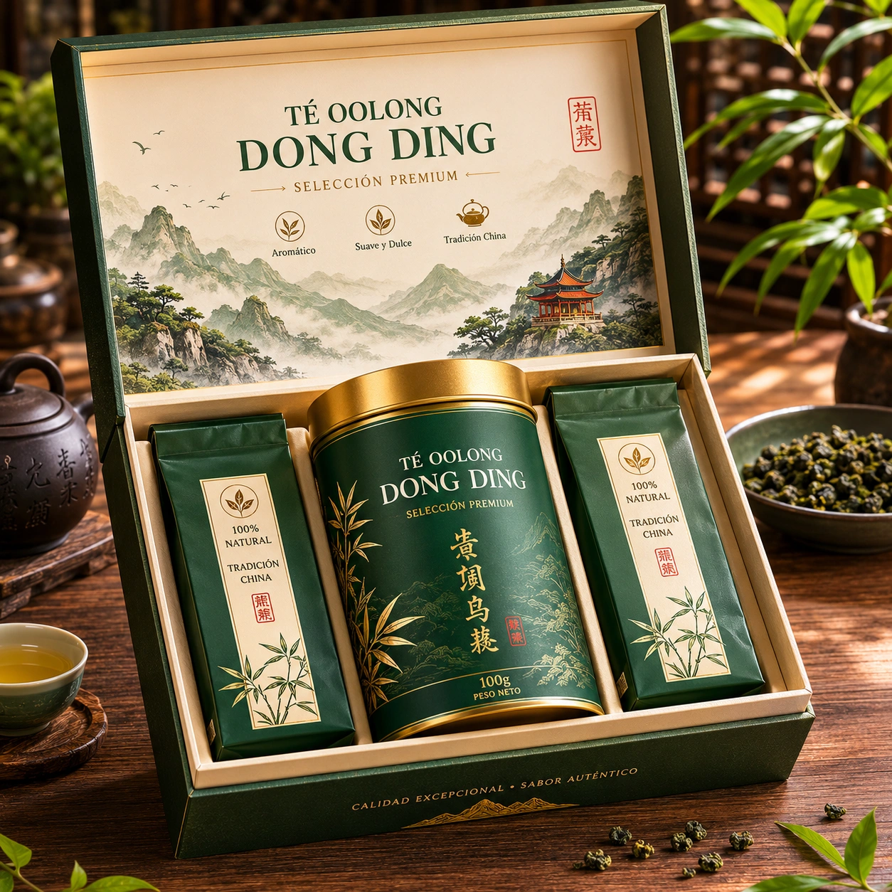 Te Oolong Dong Ding - Estuche Premium Verde